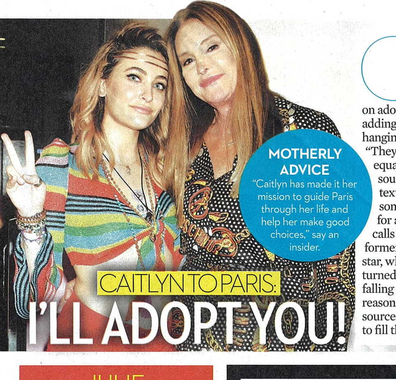 Illustration for article titled This Week in Tabloids: …Caitlyn Jenner Wants to Adopt Paris Jackson??!!